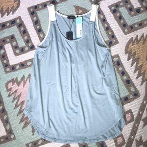 NWT Ribbon Strap Hi-Low Knit Tank